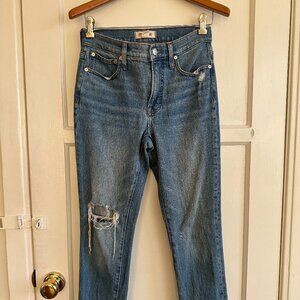 Madewell, "The Mid-rise Perfect Vintage Jean" in Blue, Size 25